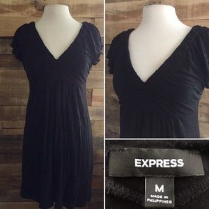 Express V Neck Short Sleeve Dress Women’s Size M